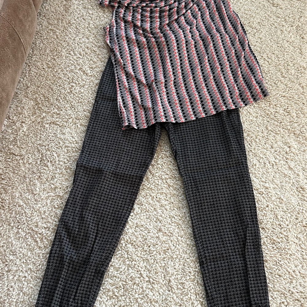 Dressing leggings with top